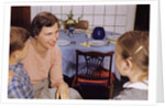 Mother Talking with Children Before Dinner by Anonymous