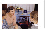 Mother Talking with Children Before Dinner by Anonymous