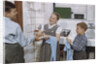 Siblings Drying Dishes by Anonymous