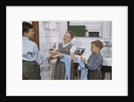 Siblings Drying Dishes by Anonymous