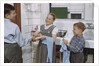 Siblings Drying Dishes by Anonymous