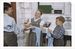 Siblings Drying Dishes by Anonymous