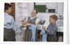 Siblings Drying Dishes by Anonymous