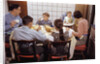 Family Eating Together at Dinner Table by Anonymous