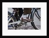 Man Riding Bicycle in Dress Shoes by Anonymous