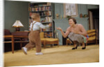 Toddler Walking Towards Mother by Anonymous