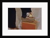 Man Buffing His Shoes by Anonymous
