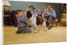 Boy Playing with the Family Dog by Anonymous