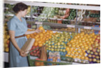 Woman Shopping at Grocery Store by Anonymous