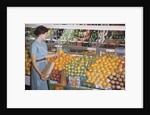 Woman Shopping at Grocery Store by Anonymous