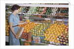 Woman Shopping at Grocery Store by Anonymous