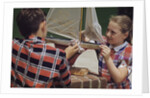 Children Cleaning a Model Ship by Anonymous