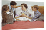Children Serving Mother Breakfast in Bed by Anonymous