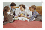 Children Serving Mother Breakfast in Bed by Anonymous