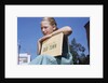 Girl Holding Town History Book by Anonymous