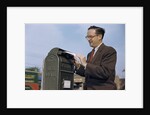 Man Mailing a Letter by Anonymous