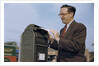 Man Mailing a Letter by Anonymous