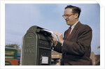 Man Mailing a Letter by Anonymous