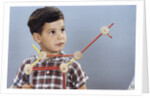 Boy Playing with Tinkertoys (TM) by Anonymous