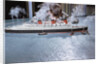 Boy Playing with Toy Ocean Liner by Anonymous
