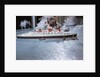 Boy Playing with Toy Ocean Liner by Anonymous