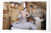 Woman Standing in an Attic by Anonymous