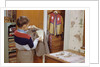 Boy Brushing His Suit Jacket by Anonymous