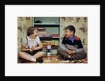 Children Playing with Tinkertoys (TM) by Anonymous