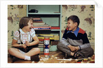Children Playing with Tinkertoys (TM) by Anonymous