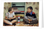 Children Playing with Tinkertoys (TM) by Anonymous
