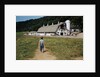 Boy Walking Towards a Barn by Anonymous
