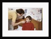 Mother Giving Her Son Medicine by Anonymous