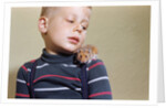 Hamster on Boy's Shoulder by Anonymous