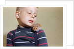 Hamster on Boy's Shoulder by Anonymous
