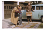 Mother and Son Saying Goodbye by Anonymous