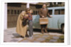 Mother and Son Saying Goodbye by Anonymous