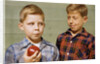 Boy Eying His Brother's Apple by Anonymous