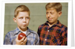 Boy Eying His Brother's Apple by Anonymous