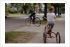 Boys Riding Their Bike and Tricycle by Anonymous