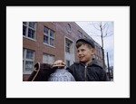 Boy Standing in Schoolyard by Anonymous
