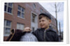 Boy Standing in Schoolyard by Anonymous