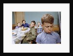 Boy Pouting near the Dinner Table by Anonymous