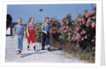 Children Walking Along Gravel Road by Anonymous