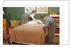 Children Making a Bed by Anonymous