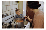 Boy Waiting for a Hot Dog by Anonymous