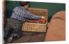 Boy Removing Fire Engine from Toy Chest by Anonymous