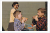 Boys Eating Hot Dogs by Anonymous