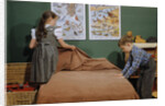 Children Making a Bed by Anonymous