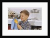 Boy Drying Serving Spoon by Anonymous