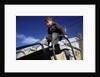 Boy Playing on Playground Slide by Anonymous